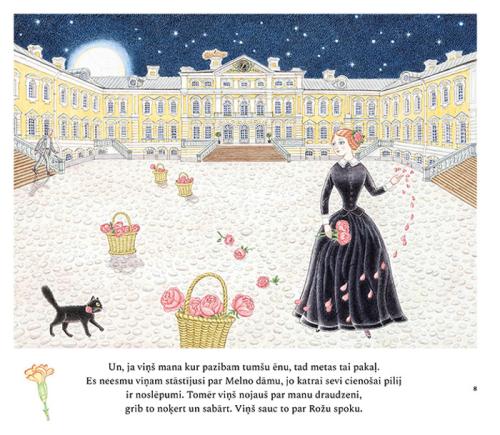 Anitas Paegles ilustrācija grāmatai 'Rožu spoks'